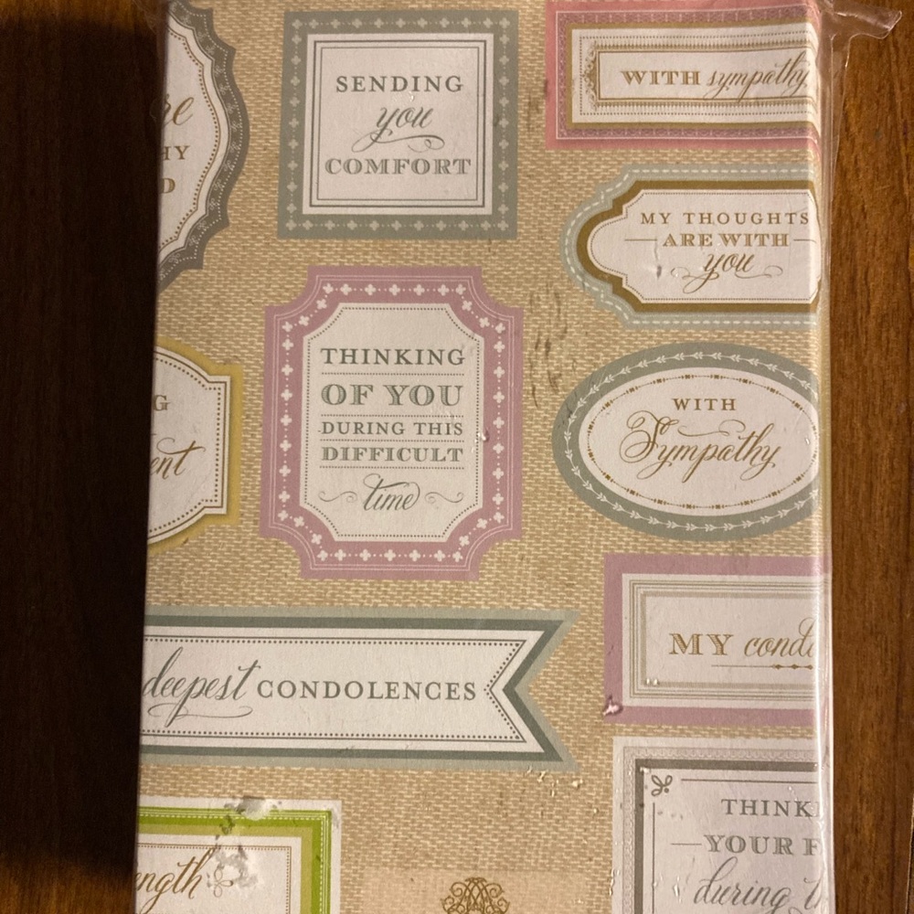 Anna Griffin Sending Sympathy Stickers Set